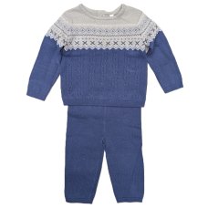 C05032: Baby Boys Knitted 2 Piece Outfit (0-9 Months)
